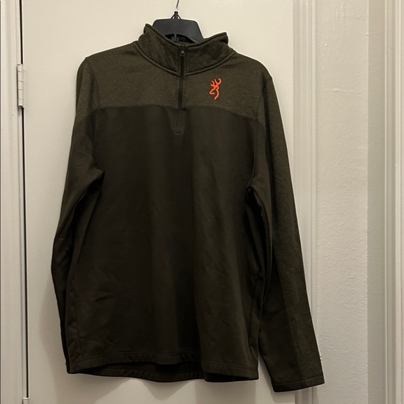 Browning Olive Green Pullover - Picture 1 of 2